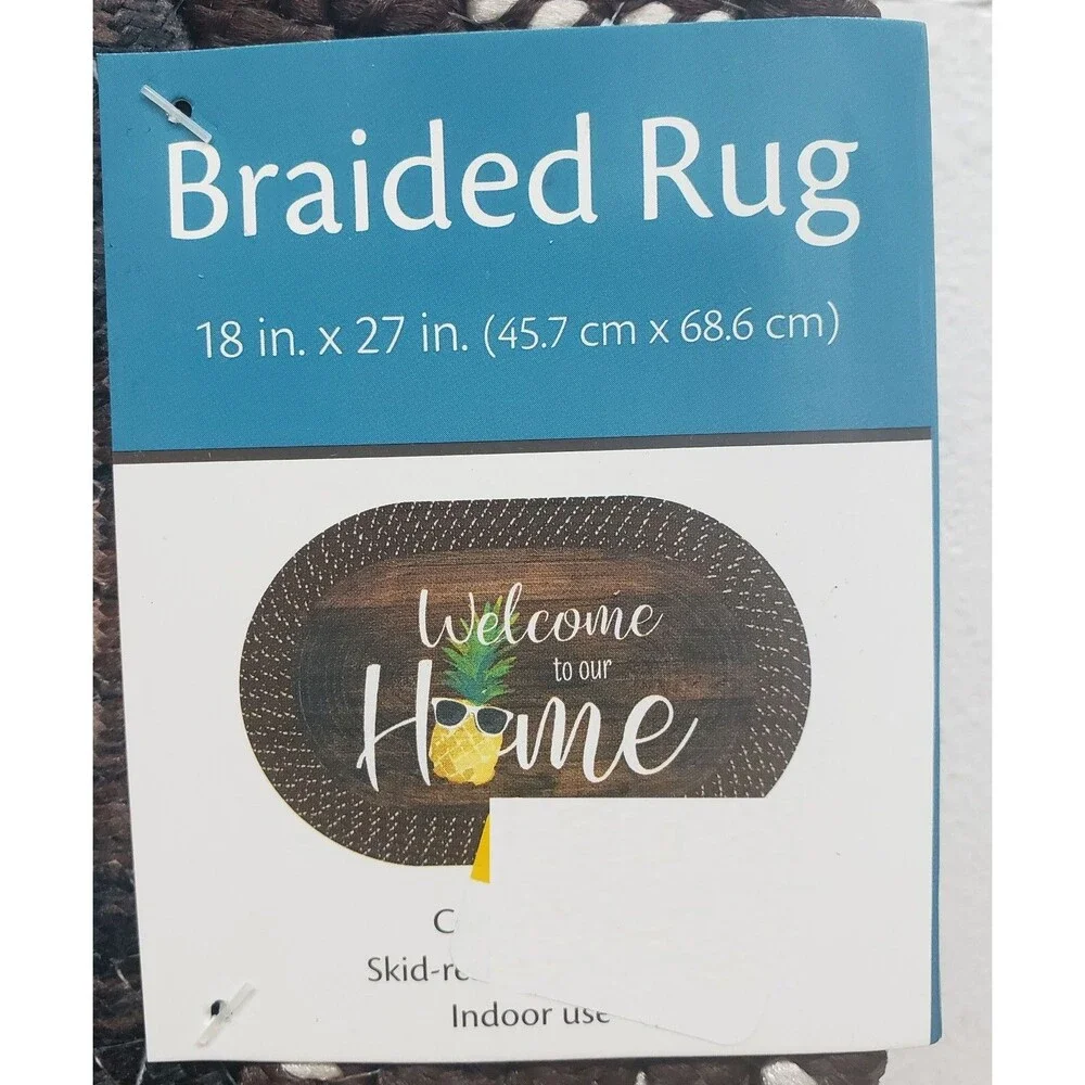 Oval Braided Kitchen Accent Rug (18